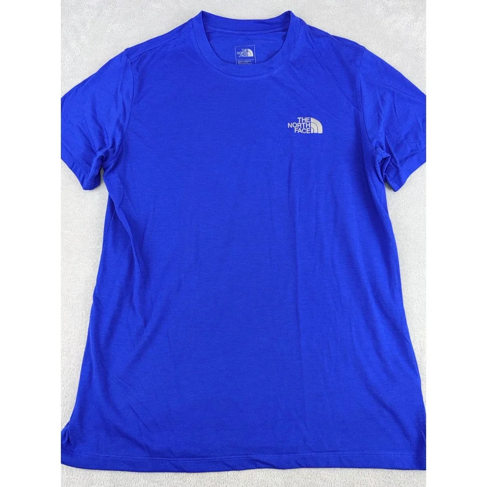 The North Face Mens Large Royal Blue Short Sleeve Graphic Logo T-Shirt